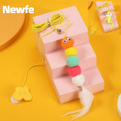 Newfe Pet Swing Cat Toy with Feather and Bell