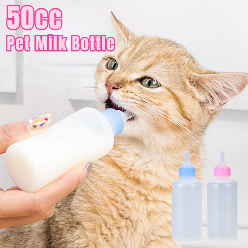 Kitten Feeding Bottle Cat Feeder Drinker Bottle Feeding Baby Feeder