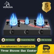VOVOVA Gas Stove Double Burner - Energy Saving Cooker