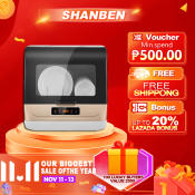 SHANBEN Automatic Air-Drying Dishwasher