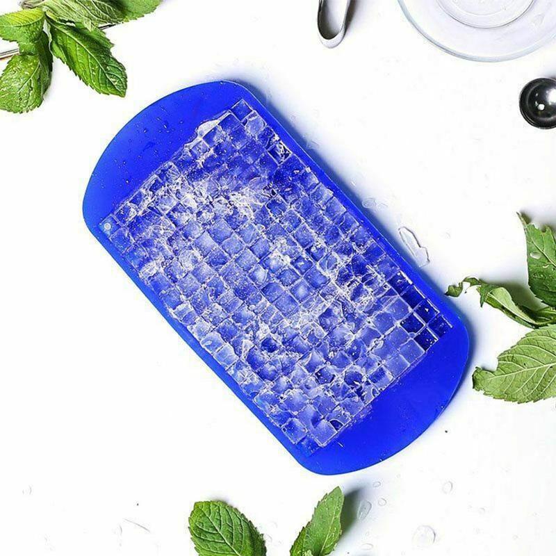160 Grid Mini Ice Cubes Silicone Ice Tray Small Square Mold Ice Maker Silicone  Mold Ice Mold Ice Breaker Ice Grid Tray Small Squ