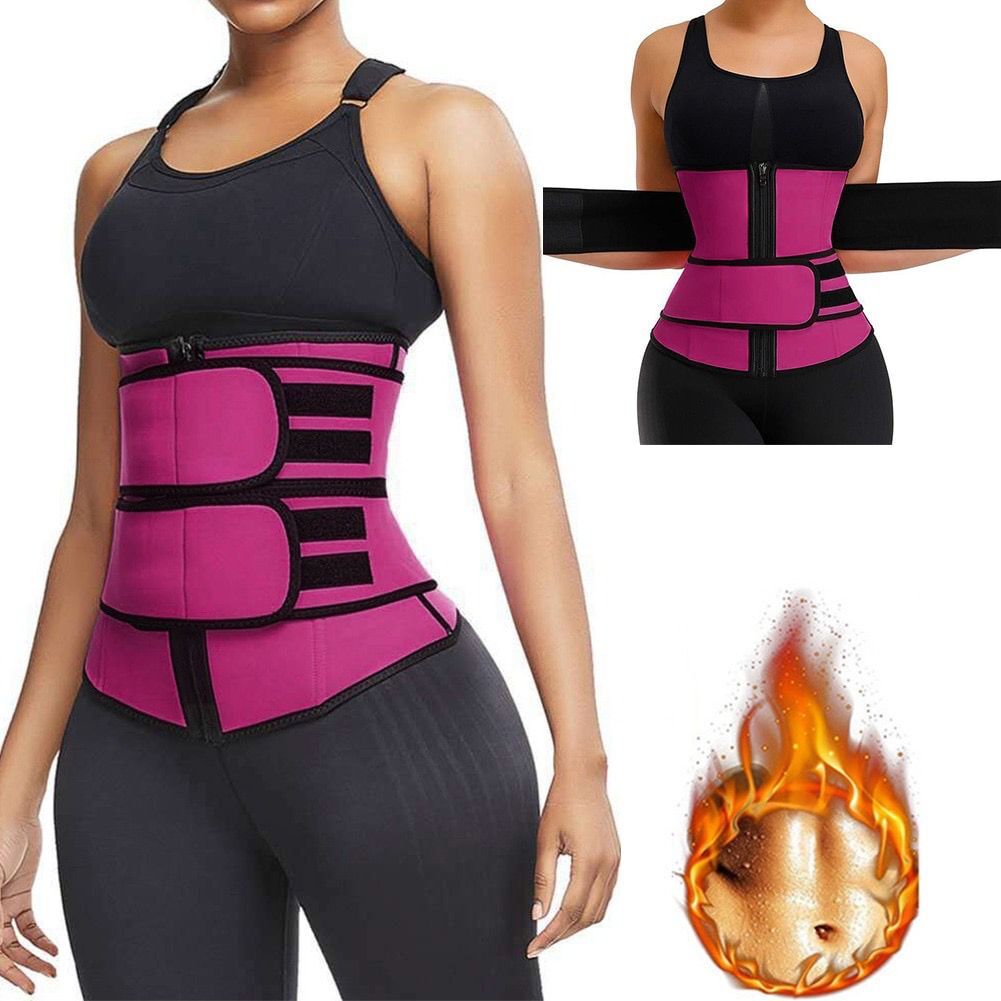 Sweat Waist Trimmer Black Pink Premium Waist Trainer Sauna Belt for Men &  Women