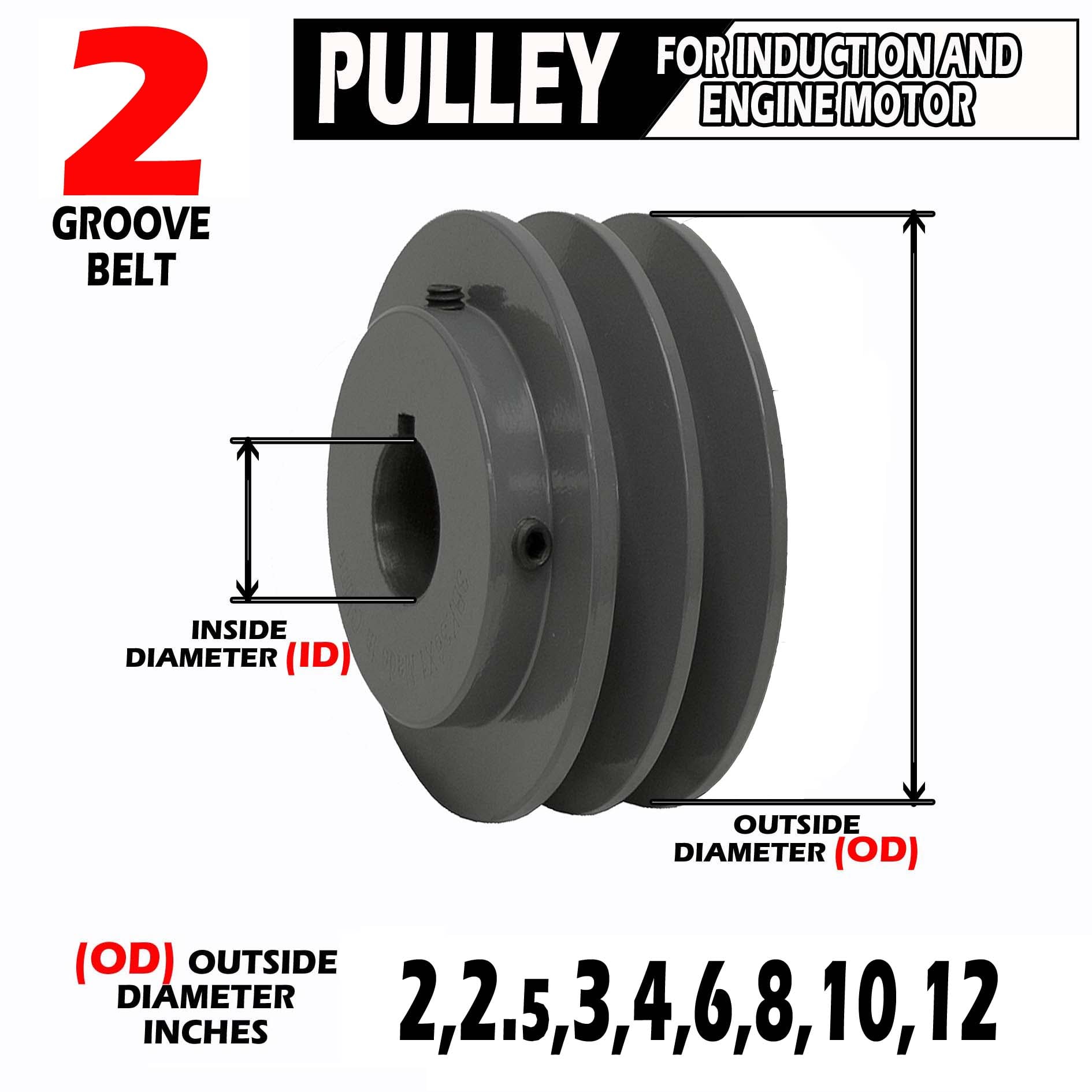 Motor and pulley best sale