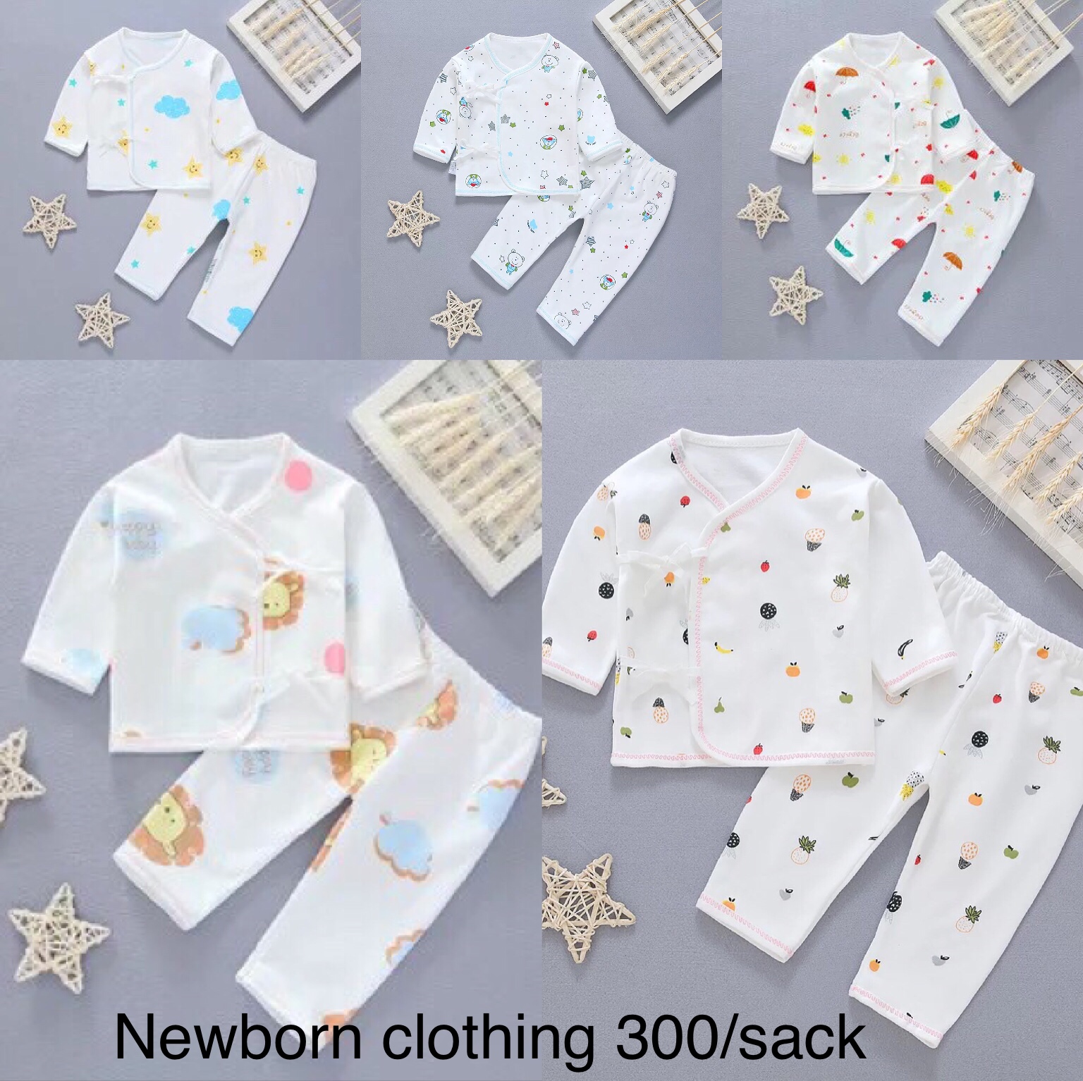 Sigi Oganic Cotton Newborn Baby Clothes Set Newborn Set