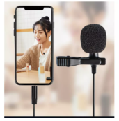 Portable Clip-on Lavalier Microphone for Mobile Phone Recording