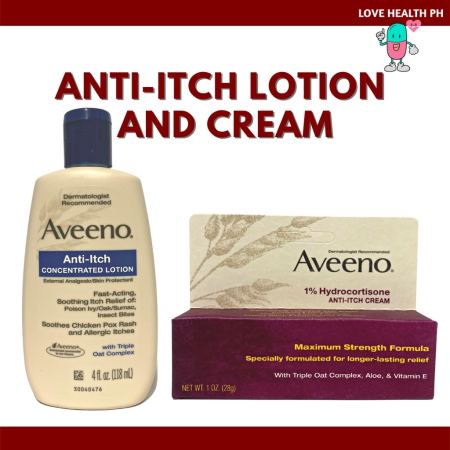 Aveeno Anti-Itch Lotion & Cream Set, 118ml & 28g