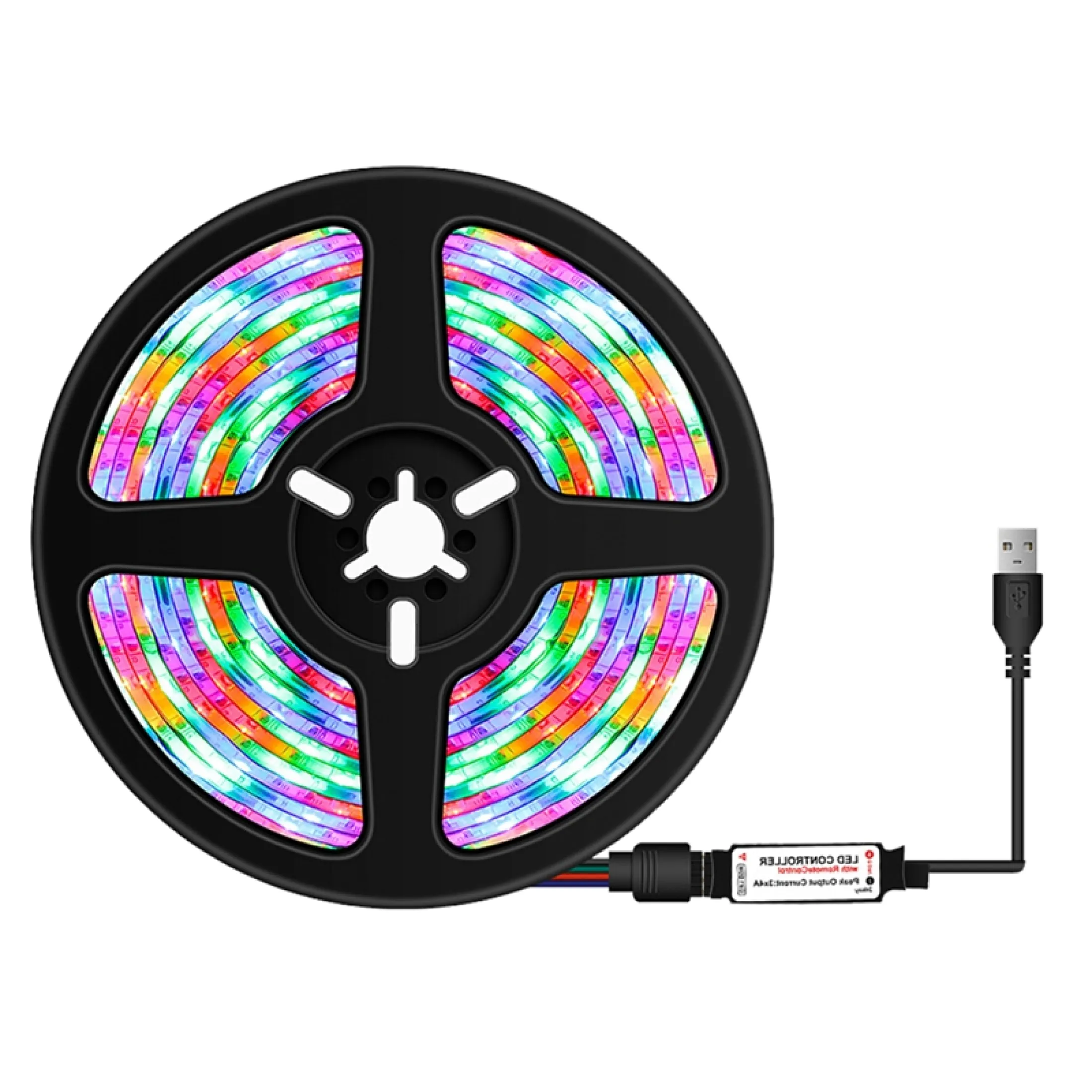 Led Rgb Strip Light Flexible Lamp 5m 16 4ft 2835 Dc5v Usb Cable Tape Light Desk Screen Tv Background Lighting Ir Control Lazada Singapore