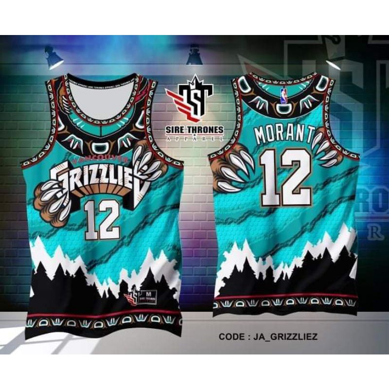 THL The NBa Memphis Grizzlies full sublimated jersey