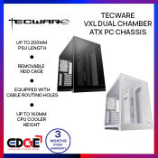 Edge | Tecware Vxl Dual Chamber TG Tempered Glass ATX/mATX/mini-ITX PC Chassis