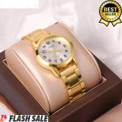 Casio Gold Silver Stainless Steel Women's Quartz Watch