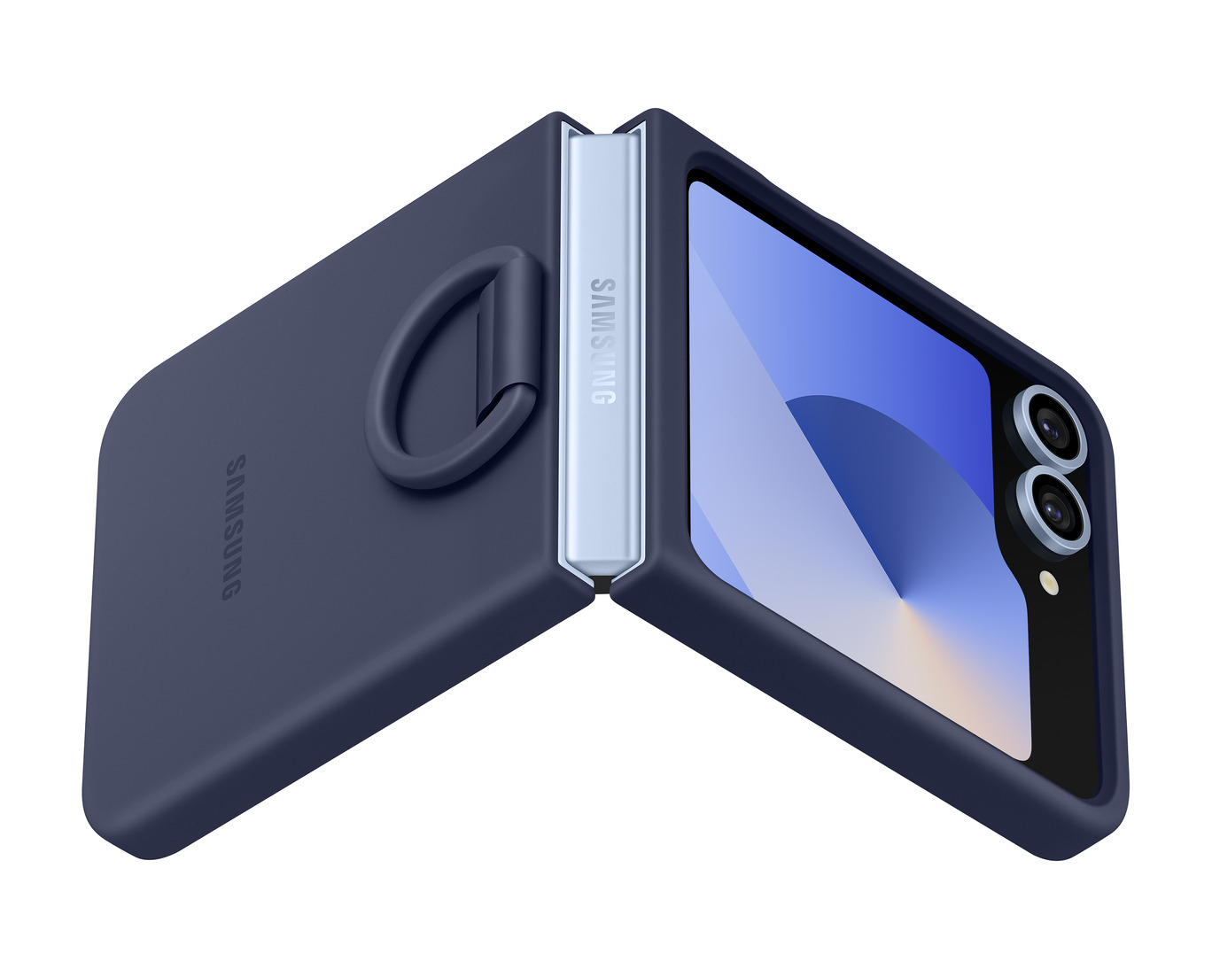 Original Samsung Official Silicone Case with Ring for Galaxy Z Flip7 FE / Z Flip6 - Image 4
