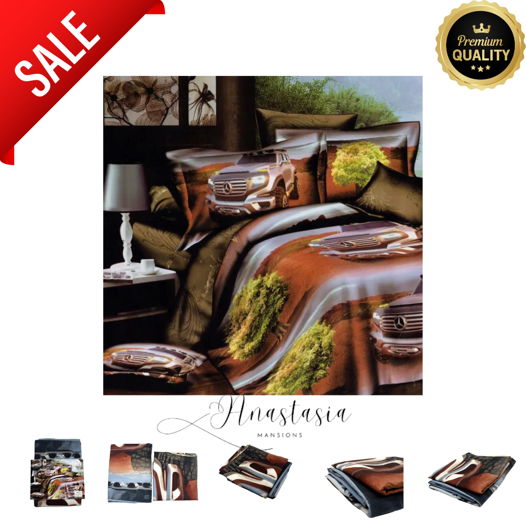 Luxury 3-in-1 Sports Car Racing Bedsheet Set | Effortlessly Smooth |  Tailored for Single Bed | Queen Size | Double Size Makapal | Complete with  Kumot and Punda | Exclusive Sale! | Lazada PH