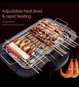 Smokeless Portable Non-Stick Electric Barbecue Grill