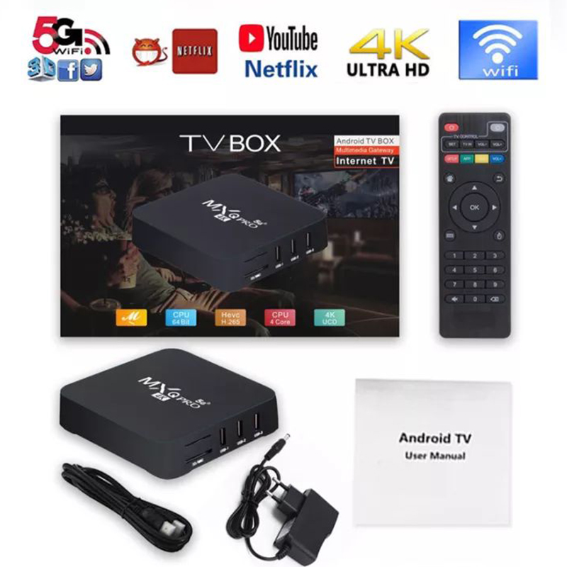 2023 Mxq Pro TV Box Android 12.1 4K  4GB+64GB Smart tv – Box TV Sénégal