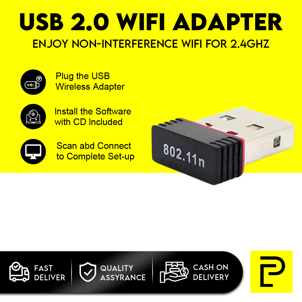 Popcorn Wireless Adapter: Fast Speed Wifi Dongle for Desktop