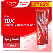 Colgate Spicy Fresh Toothpaste Twin Pack with Cooling Crystals