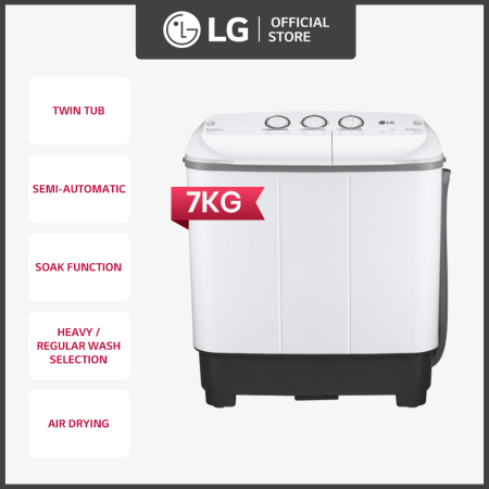 LG Washing Machine Twin Tub 7 kg Wash Capacity P700N