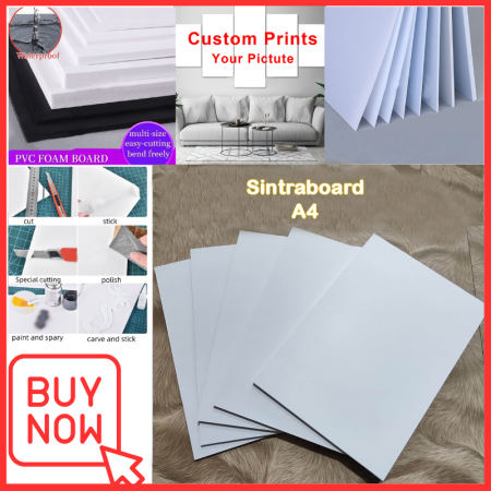 Sintra Board A4 White Original 3PCS Each Sintraboard High Standard Quality Sintra A4 - 1.5mm, 3mm, 5mmlite,rigid lite Board Pvc foam board Water Proof Sintra Board Used for wall decorations stickers Perfect for architecture model Building model