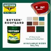 BOYSEN Roofgard Roofing Paint All Colors - 4L / 16L Size