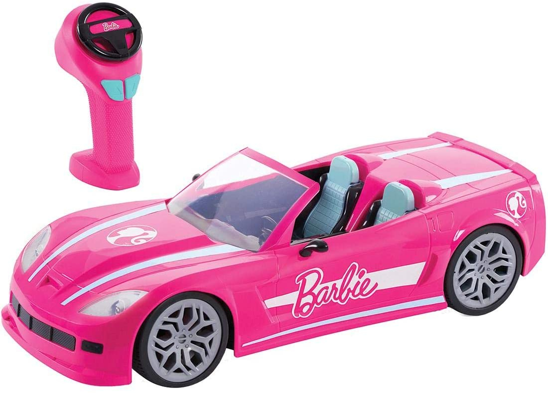 barbie in her car