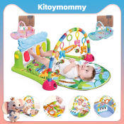MOMYSO Baby Play Mat with Music and Gym Frame