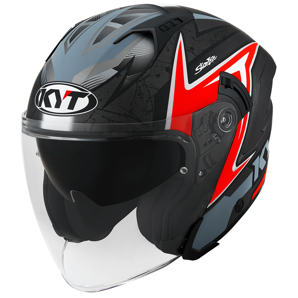 KYT NF-J Attitude Matt Red Half Face Helmet Lazada Lazada PH - Main Image