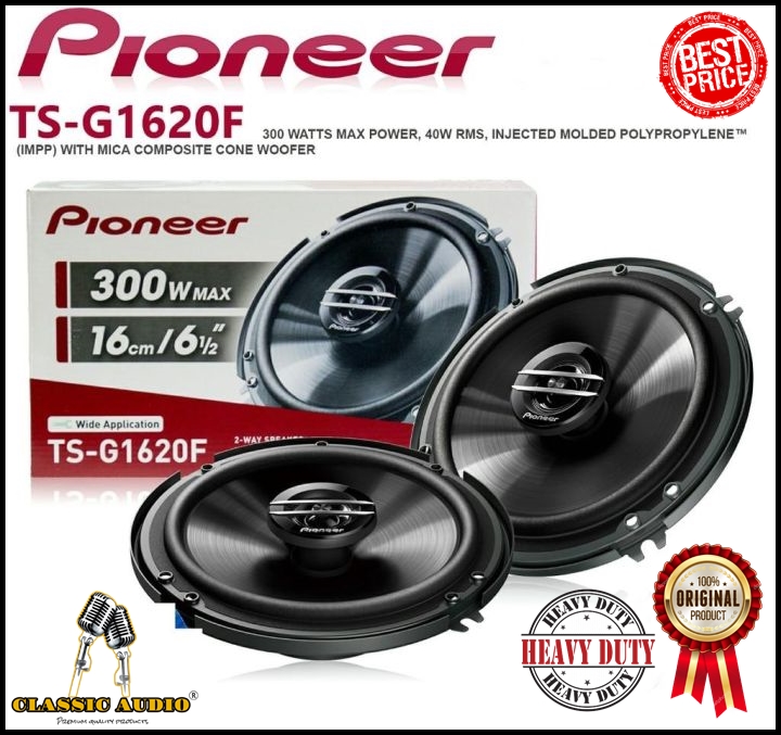 Pioneer (TS-G1620F) New Upgraded 2024 300watts 2pcs With