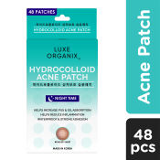 Luxe Organix Hydrocolloid Acne Patch Night Time 48s