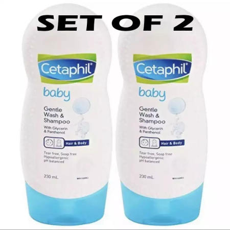 Set of 2 Cetaphil Baby Gentle Wash And Shampoo 230ml