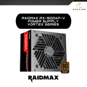 Raidmax RX-500AF-V Vortex Series Power Supply | 80+ Bronze Rating | 500W Psu | Collinx Computer