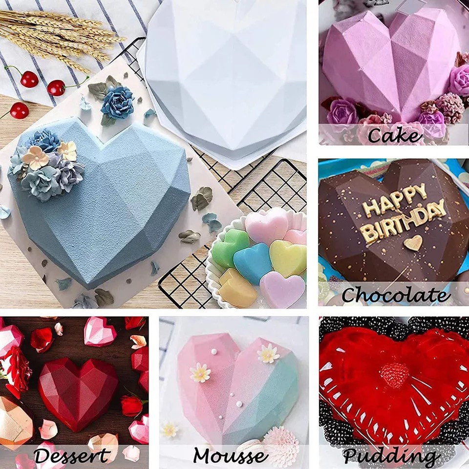 Cake Mold: Geometric Heart