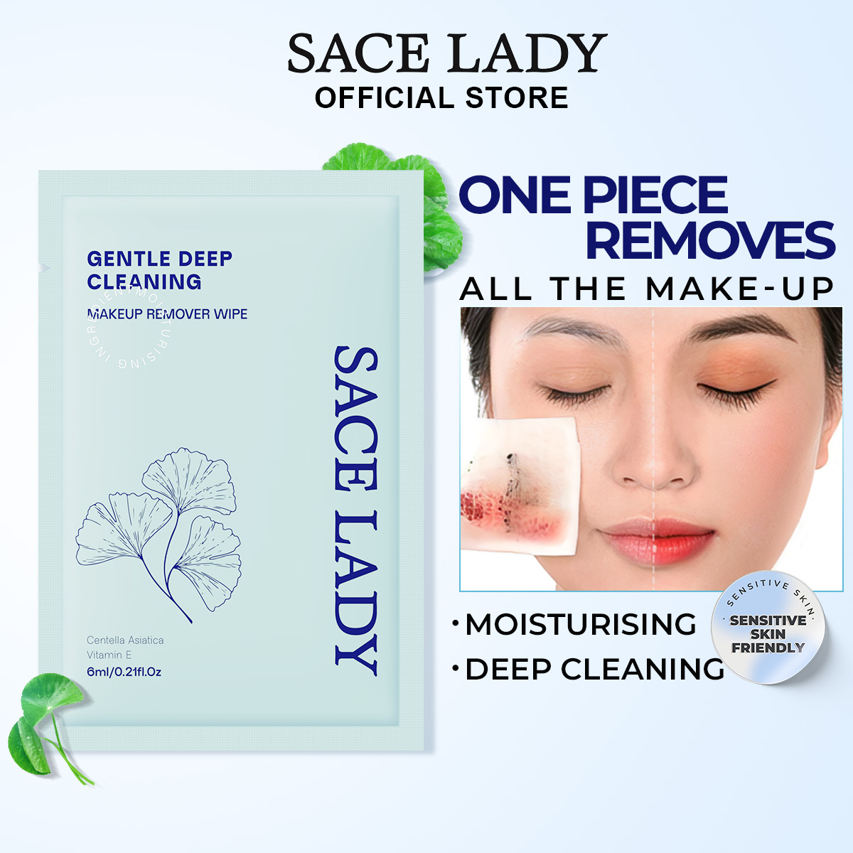 Discount on Sace Lady  shoes - SKU: Sace Lady Makeup Remover Wipe Deep Cleaning Sensitive Skin Friendly Moisturising