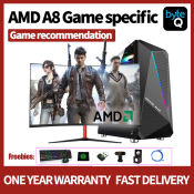 AMD Quad Core Gaming Desktop Set with GTX1050ti Graphics