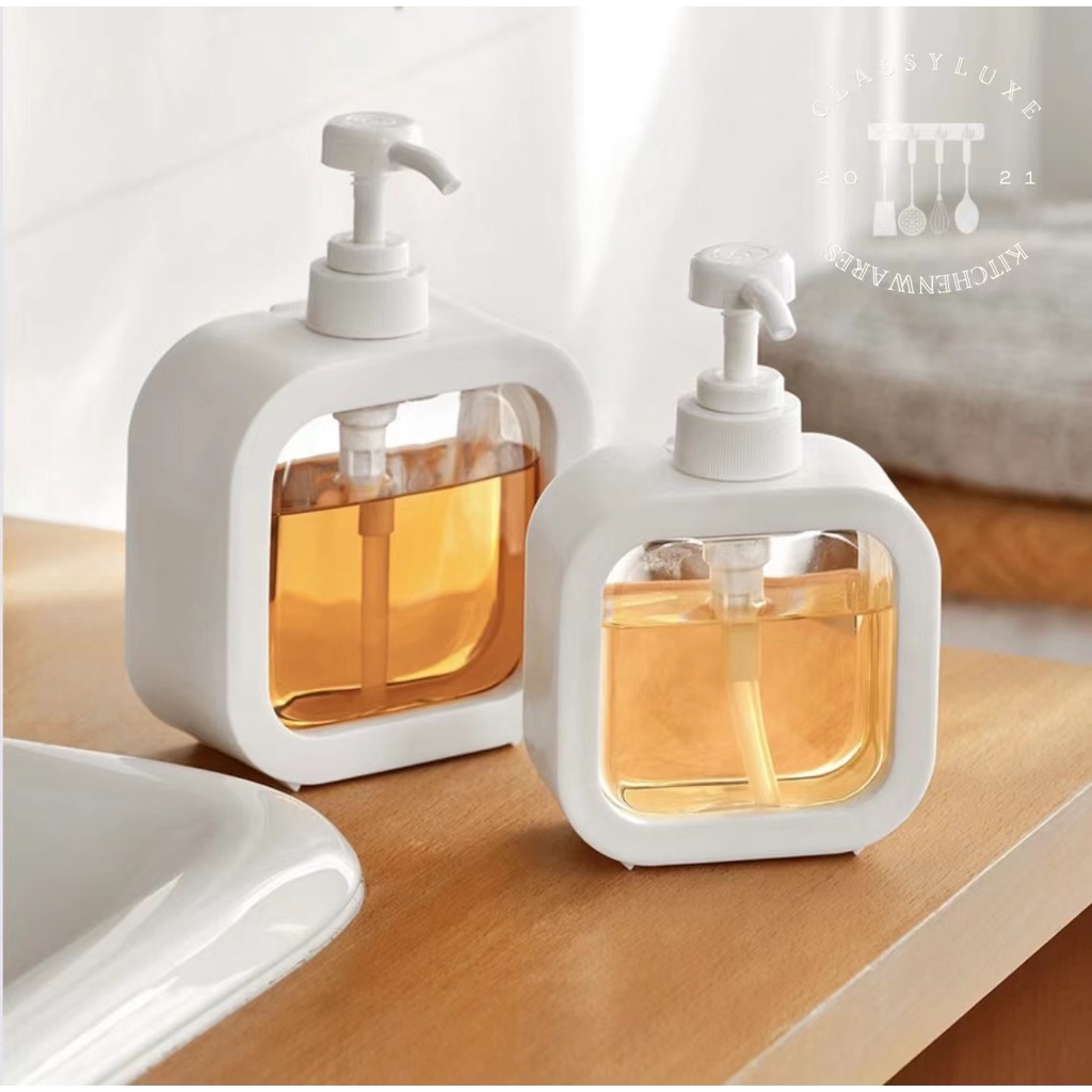 Nordic Style Soap Dispenser & Hand Sanitizer Container, 300ml/500ml