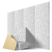 Acoustic Panels for Soundproofing - 24 Pack, Beveled Edge, Polyester Fiber