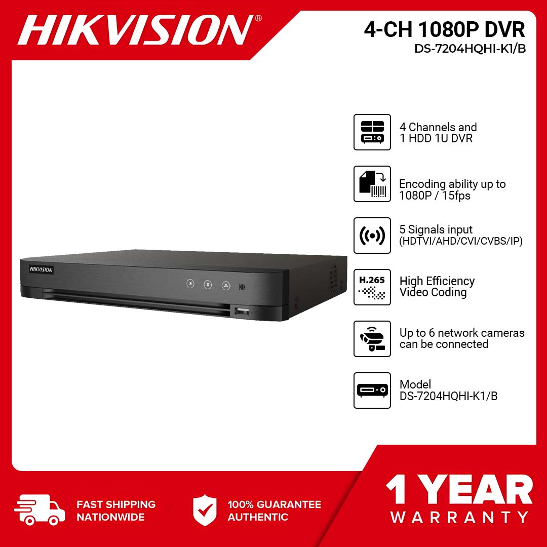 Hikvision DS-7204HQHI-K1/B Presyo 6,499 Piso*Libreng Shipping
