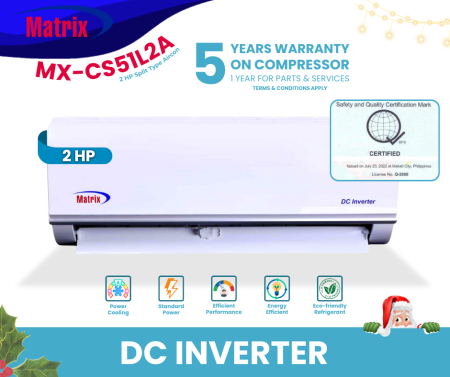 Mx-CS51L2A Matrix 2HP Inverter  Split Type Aircondition