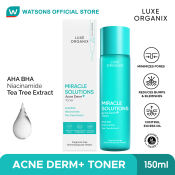 LUXE ORGANIX Miracle Solutions Acne Derm + Toner