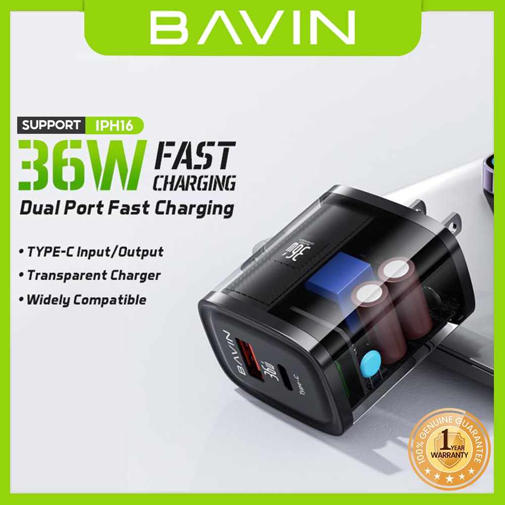 BAVIN PC869 36W Fast Charging Charger for iPhone 15 Series