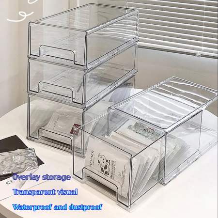 Stackable Acrylic Organizer Box for Household Items