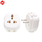 2-pin Europe plug to multi-country universal travel adapter