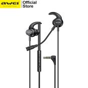 Awei ES-180i Gaming Earphones with Detachable Mic and HiFi Stereo