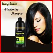 Black Hair Dye Shampoo - Professional 3-In-1 Hair Treatment