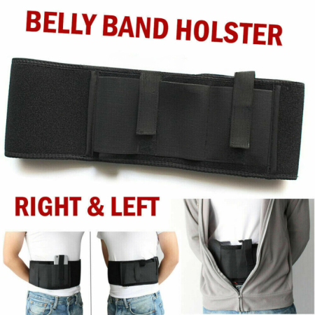 Tactical Belly Holster Belt for Concealed Carry and Accessories