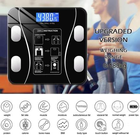 MELEDE Smart Weight Scale with Bluetooth - Precision Health Tracker