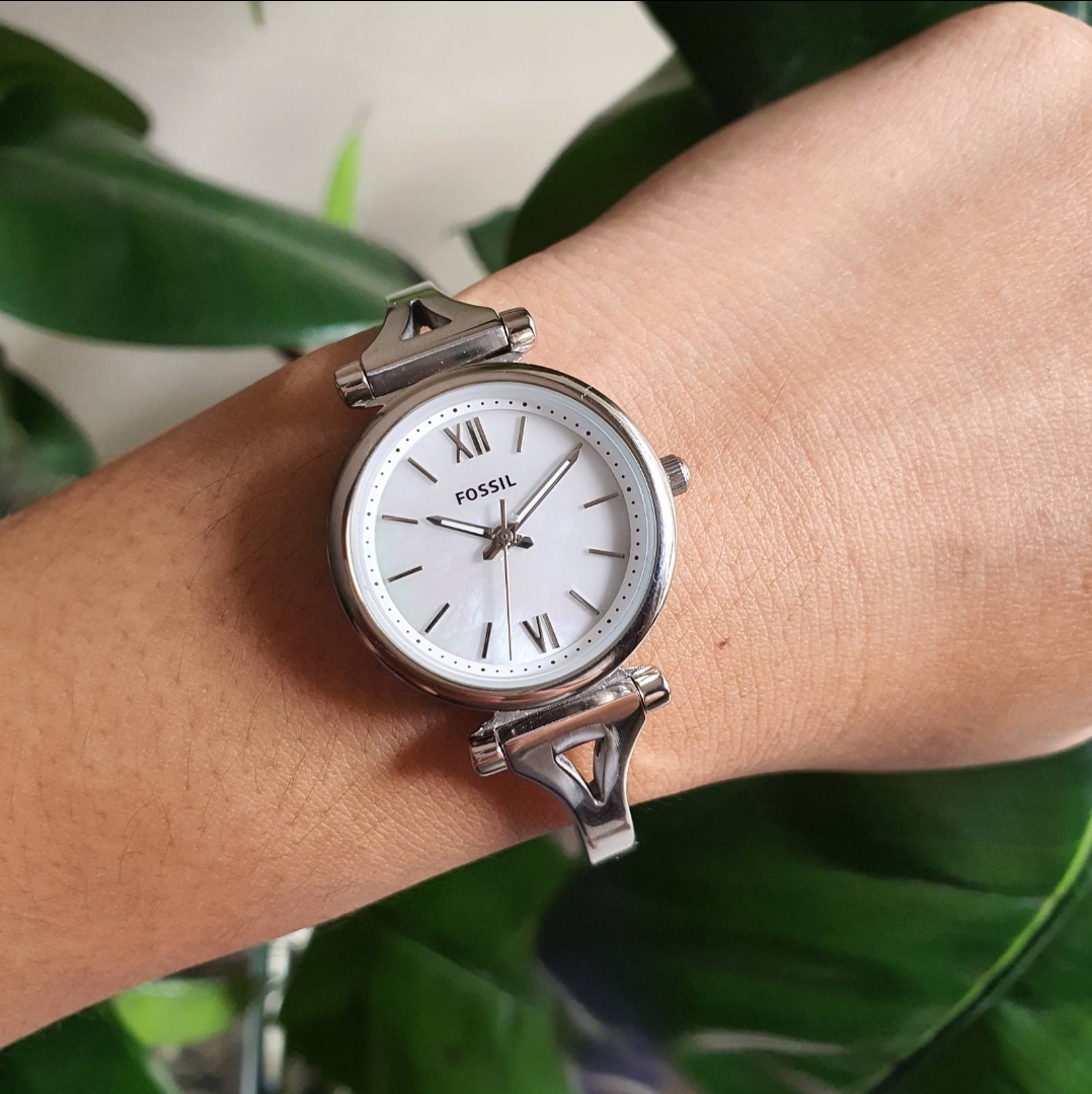 Fossil carlie mini discount silver