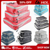 HOL Compression Packing Cubes - Travel Luggage Organizer