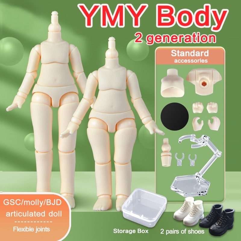 Original YmY Doll Body Obitsu 10Cm Doll Moveable Joints Suitable