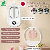 Ambient Aroma Diffuser with Colorful Lighting, USB Rechargeable 