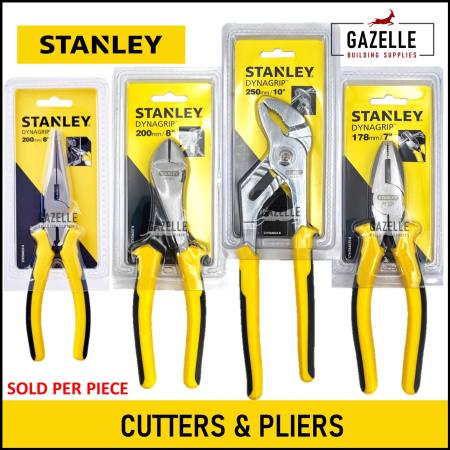 Stanley Pliers Dynagrip Combination Cutters Pliers Diagonal Cutting Pliers / Long Nose Pliers / Linesman Pliers / Groove Joint Pliers / Slip Joint Pliers / Round Nose Pliers / Bent Nose Pliers